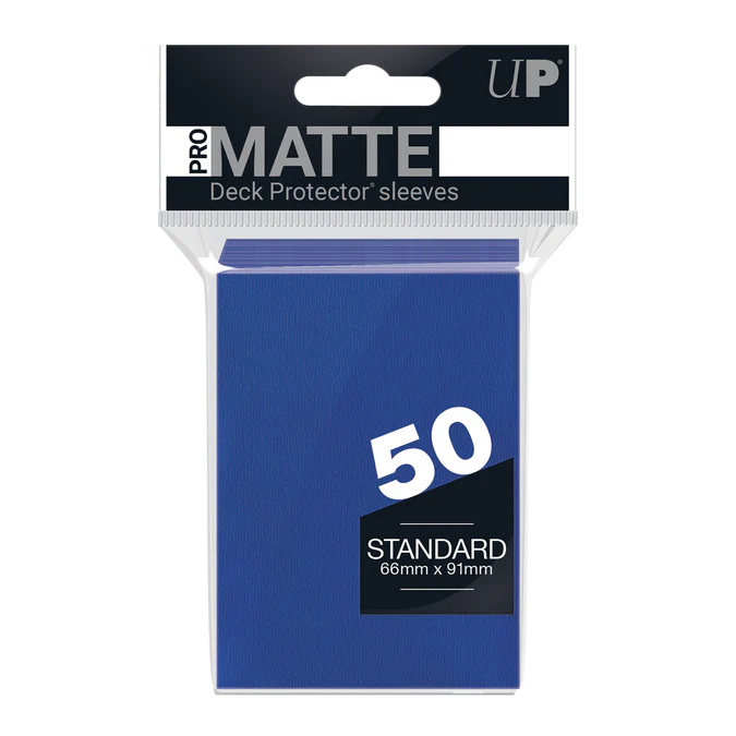 (12) ULTRA PRO 50CT MATTE BLUE STANDARD DECK PROTECTOR SLEEVES #84504 NEW