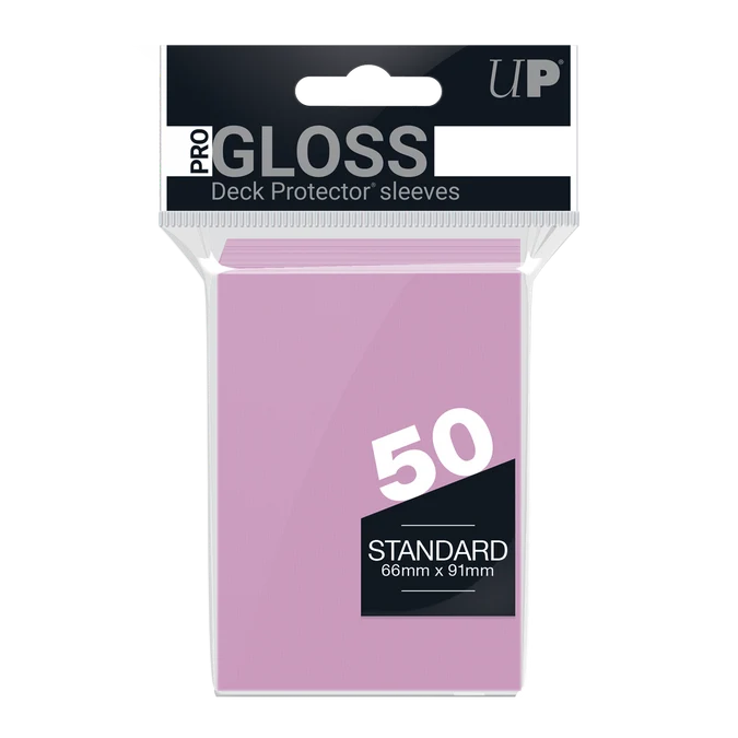 (12) ULTRA PRO 50CT PINK STANDARD DECK PROTECTOR SLEEVES #82674 NEW